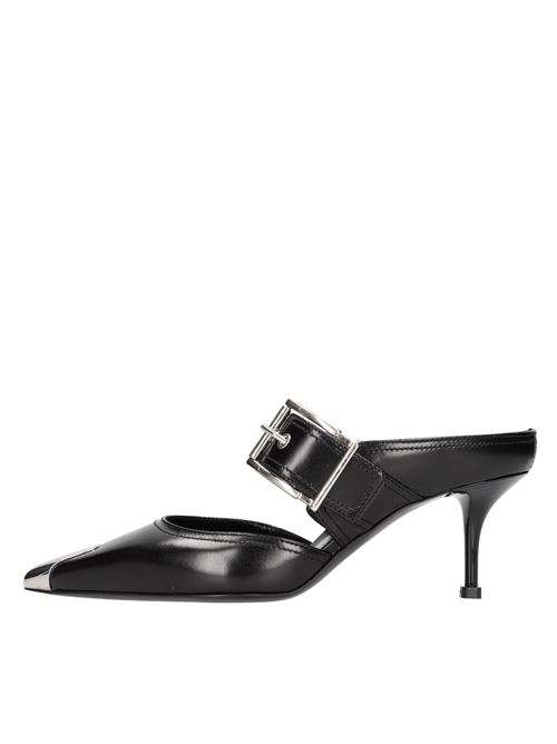 Leather mules ALEXANDER MCQUEEN | 709993 WHSWD 1081NERO